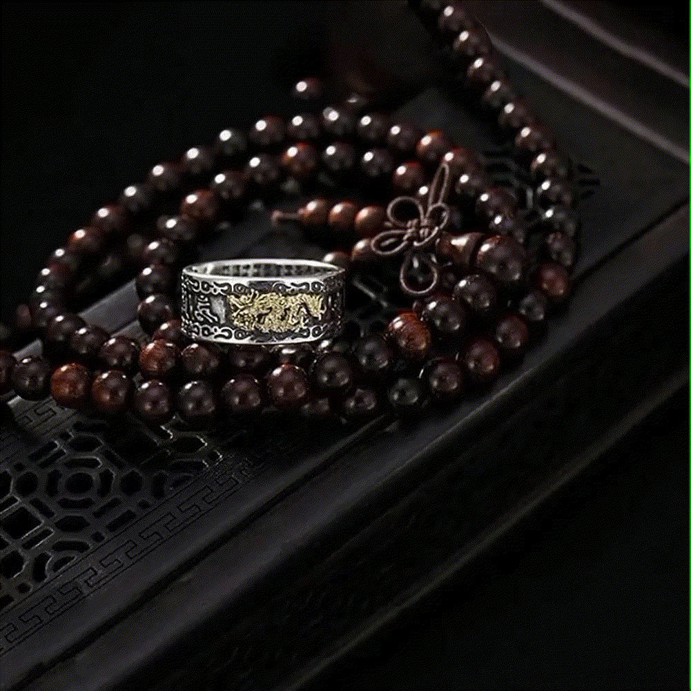 Anillo de la SUERTE PIXIU💍 Dragón Feng Shui "ORIGINAL"
